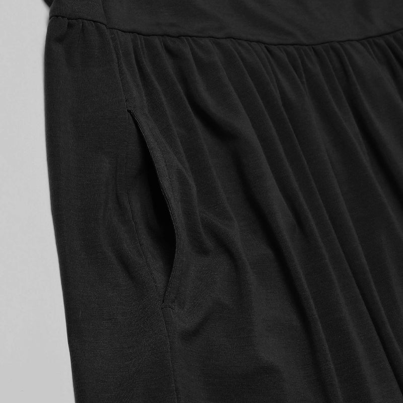 QPANCY Girls Maxi Dresses 7-16 Black Long Dress Floor Length Dress Elbow Sleeve - Image 4